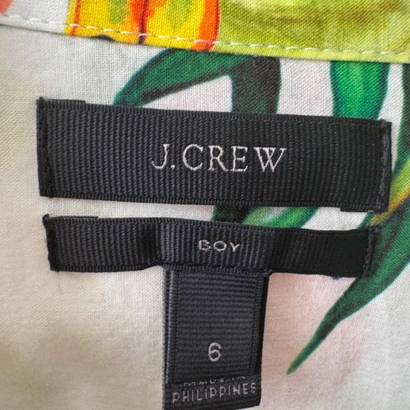 J.Crew x Ratti Cotton Button Up Boy Shirt Into the Wild Jungle Theme 6 - Picture 5 of 7